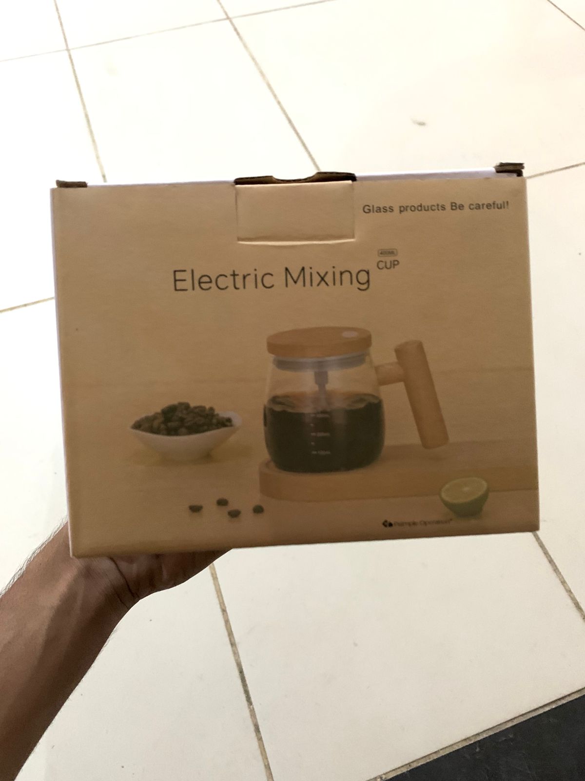 Self Mixing Glass Mug for Home & Office